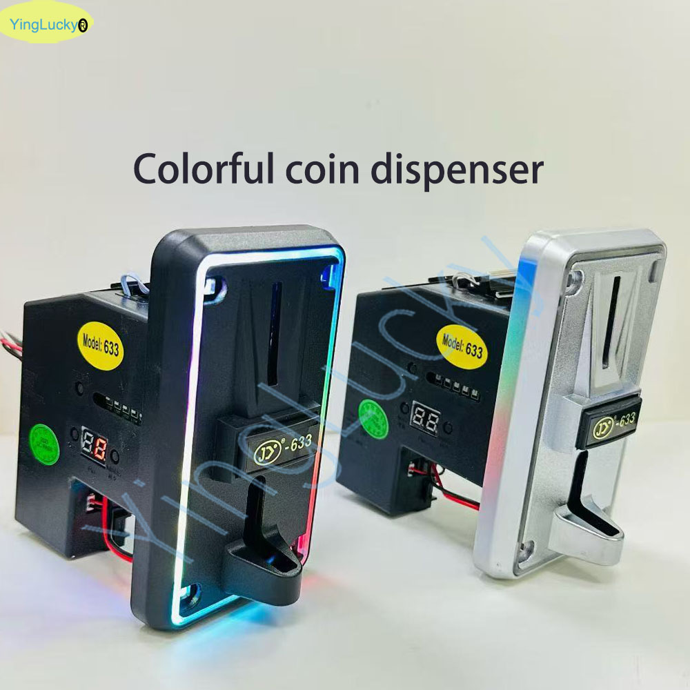 Arcade Games Vending - 다채로운 LED 멀티 코인 수납기 코인