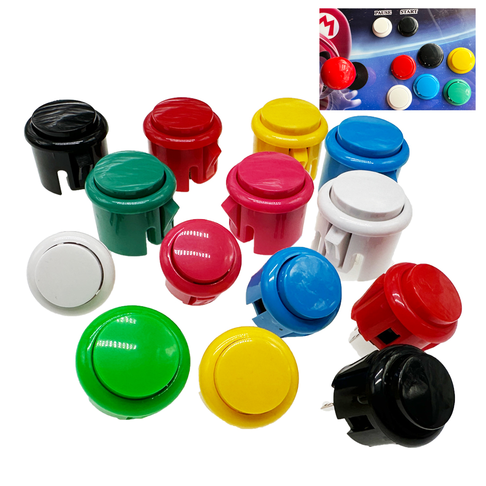 Arcade Wangan Midnight - 12pcs 복사 산와 버튼 30mm 24mm
