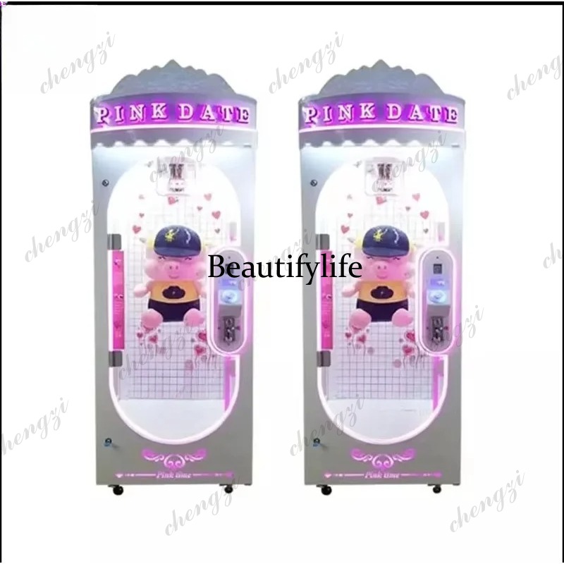 A81 실내 핑크 데이트 인형 알루미늄 레일 가위 경품 - Arcade Games Vending 리뷰 및 가격