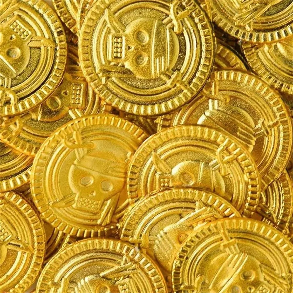 플라스틱 해적 금화 금 은 게임 코인 가짜 금 보물 어 - Arcade Game Coin 리뷰 및 가격