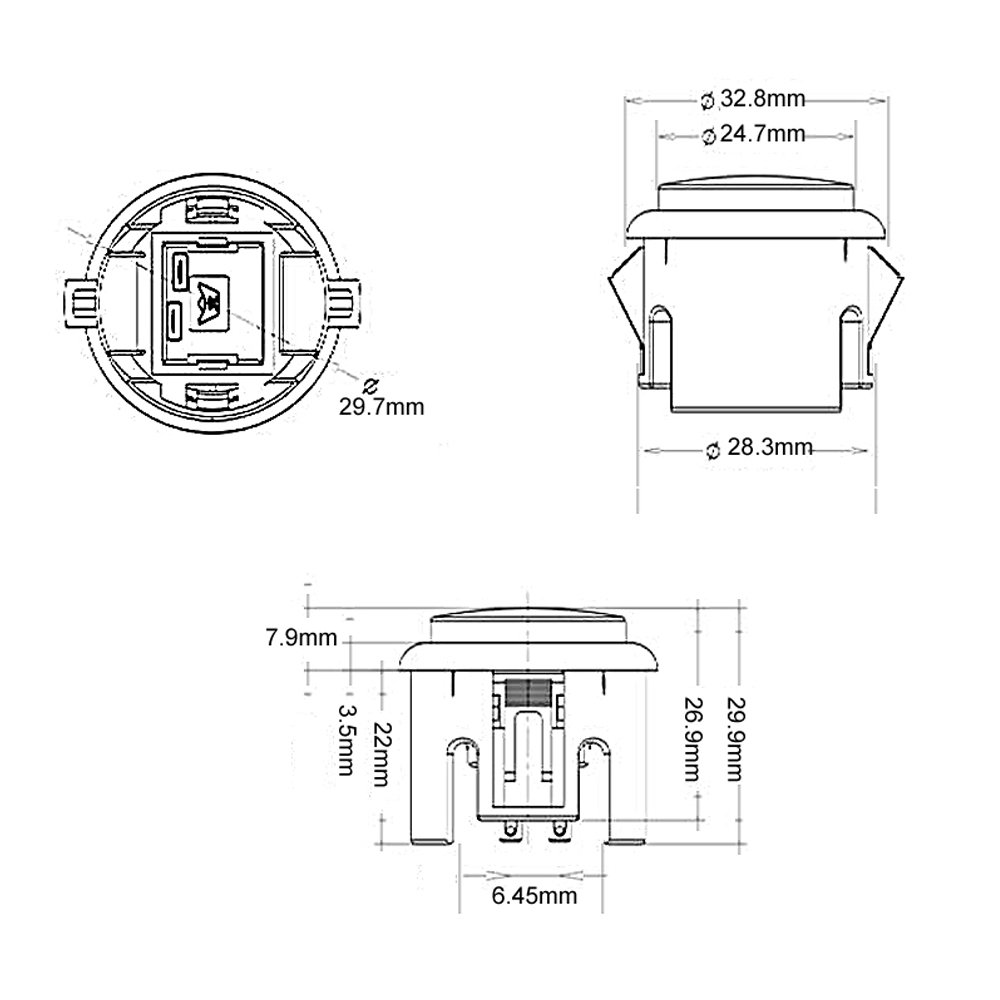 12pcs 복사 산와 버튼 30mm 24mm 아케이드  - Arcade Wangan Midnight 리뷰 및 가격
