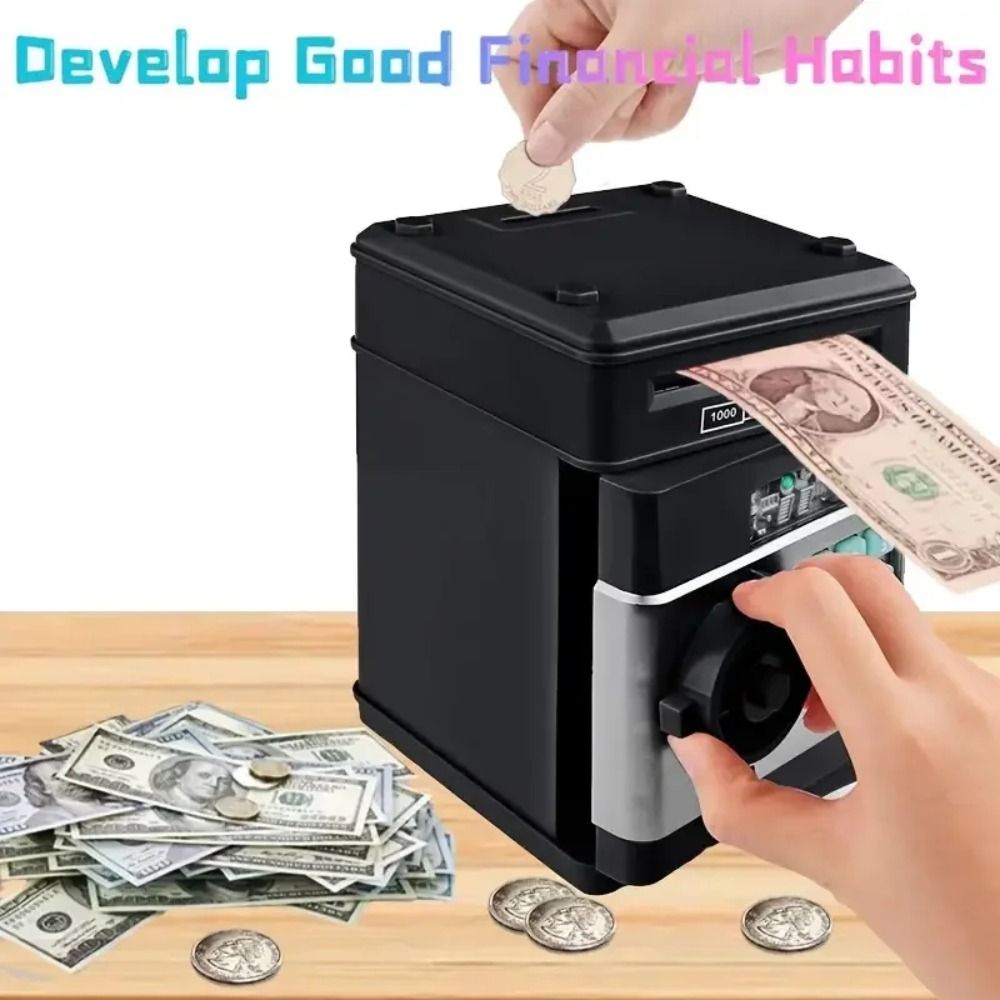 전자 돼지 저금통 자동 미니 안전 동전 현금 절약 돈  - Coin Operated Kiddie Ride 리뷰 및 가격