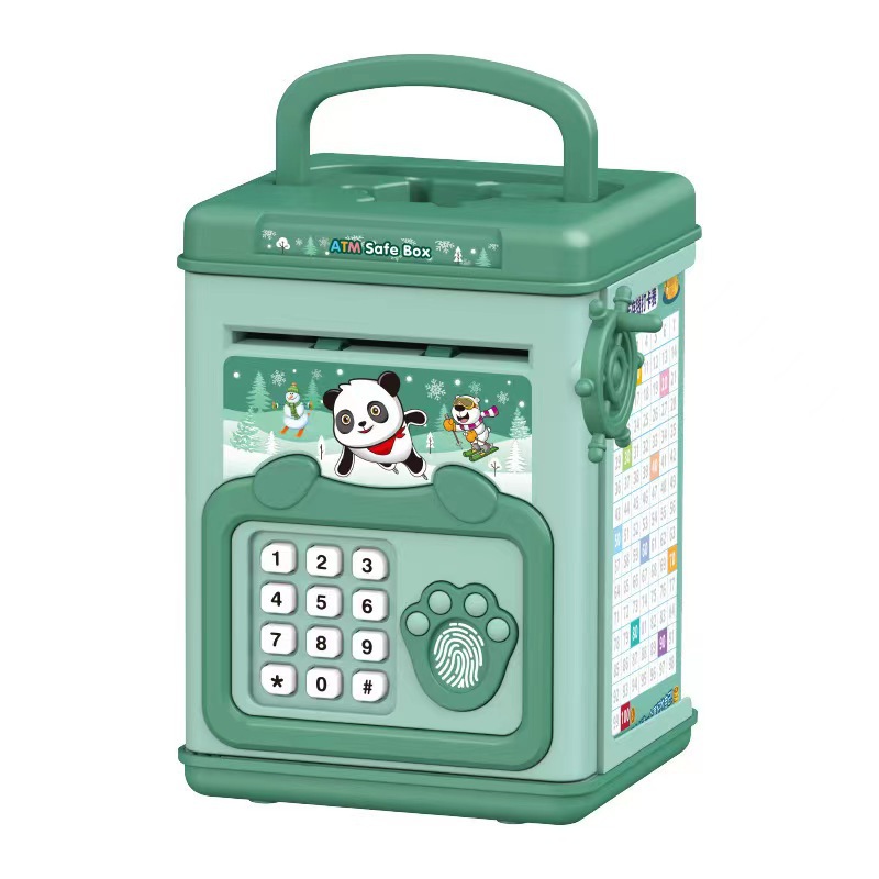 지문이있는 돈 상자 돼지 저금통 동전 용 전자 ATM  - Coin Operated Kiddie Ride 리뷰 및 가격
