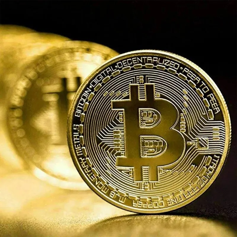 60-2PCS 골드 도금 Bitcoin 동전 소장 미술 - Arcade Game Coin 리뷰 및 가격