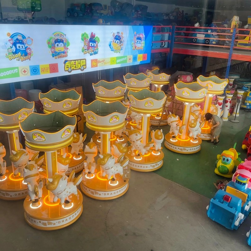 저렴한 동전 작동식 3인용 회전목마 어린이용 뮤지컬 회 - Coin Operated Kiddie Ride 리뷰 및 가격