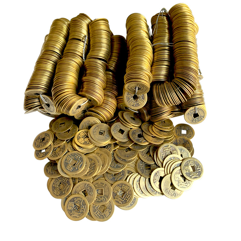 100Pcs 중국 구리 동전 공예 풍수 행운의 축복 고 - Arcade Game Coin 리뷰 및 가격